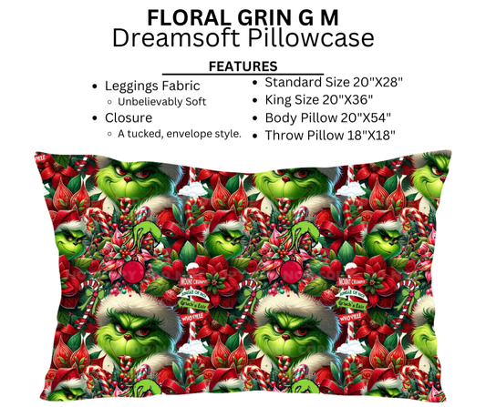 Floral Grin G M Dreamsoft Pillowcases