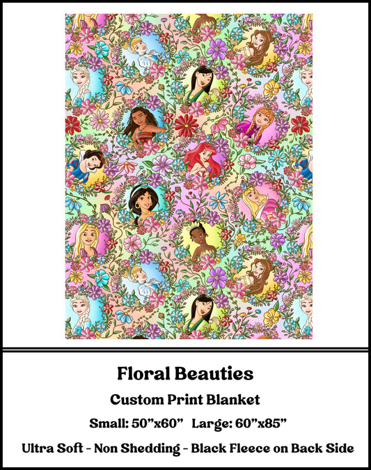 BG68 - Floral Beauties Fleece Blanket - Preorder Closes 3/23 ETA: 8-10 weeks