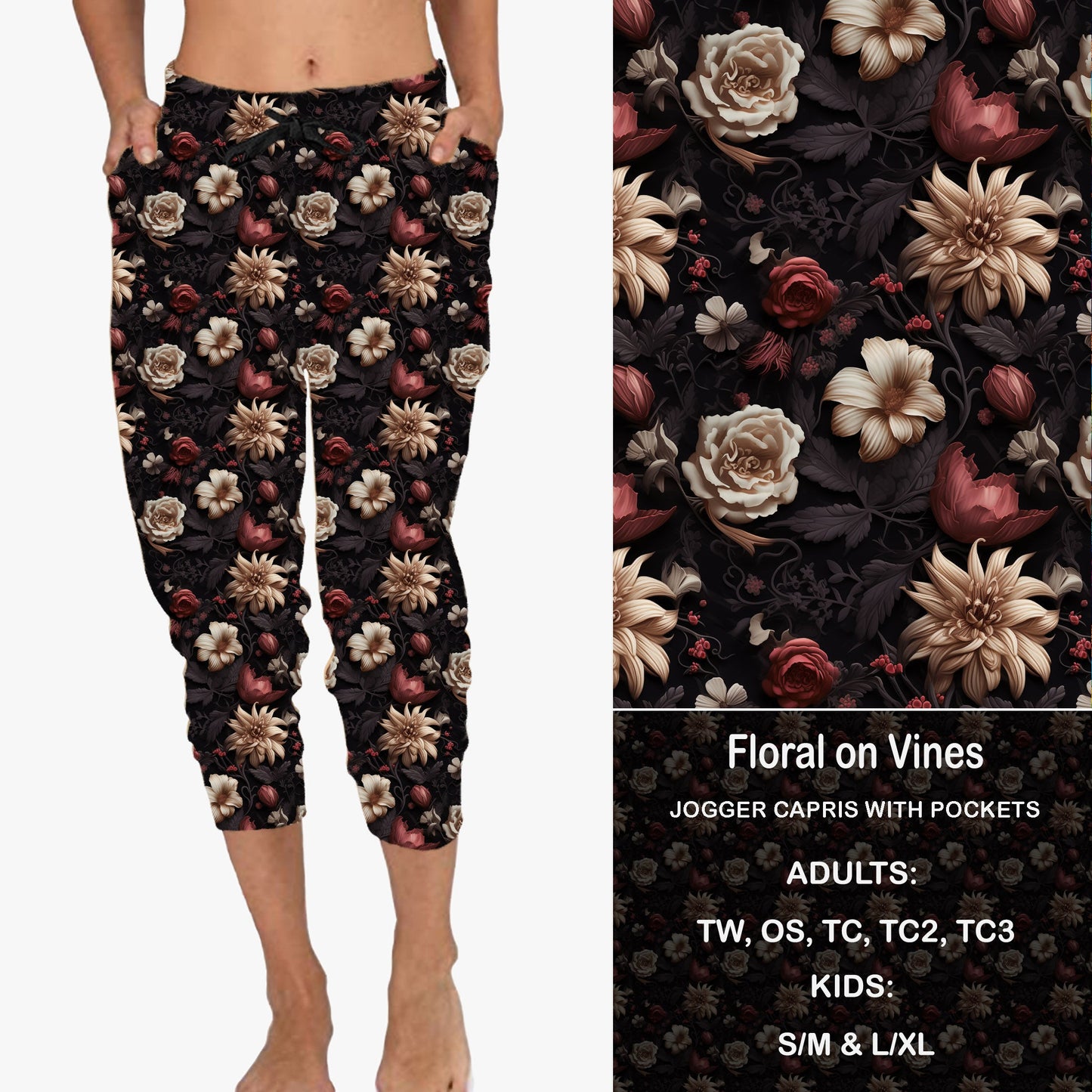 FLORAL ON VINES - Full & Capri Joggers Preorder Closes 7/31