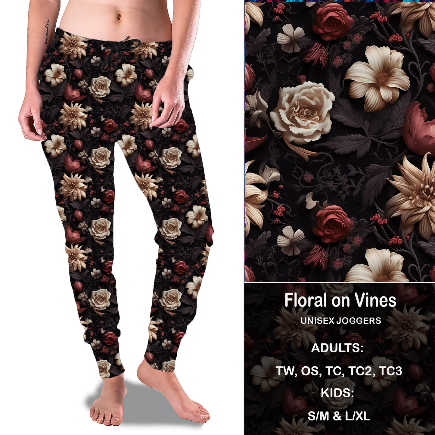 FLORAL ON VINES - Full & Capri Joggers Preorder Closes 7/31
