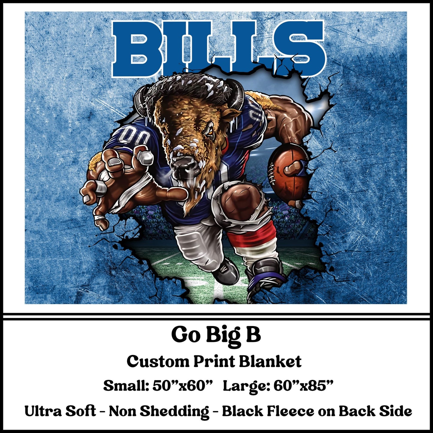 BG68 - Go Big B Fleece Blanket - Preorder Closes 3/23 ETA: 8-10 weeks