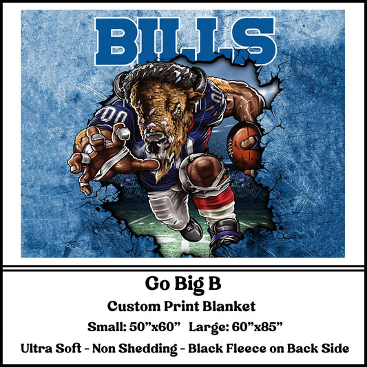 BG68 - Go Big B Fleece Blanket - Preorder Closes 3/23 ETA: 8-10 weeks