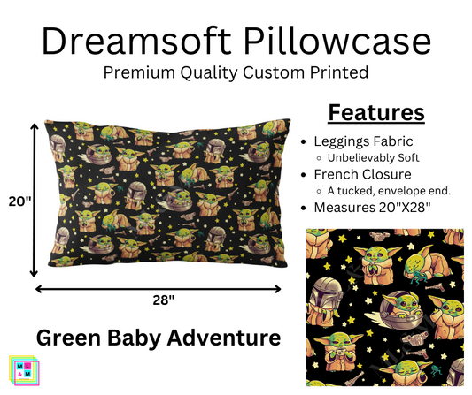 Green Baby Adventure Dreamsoft Pillowcase