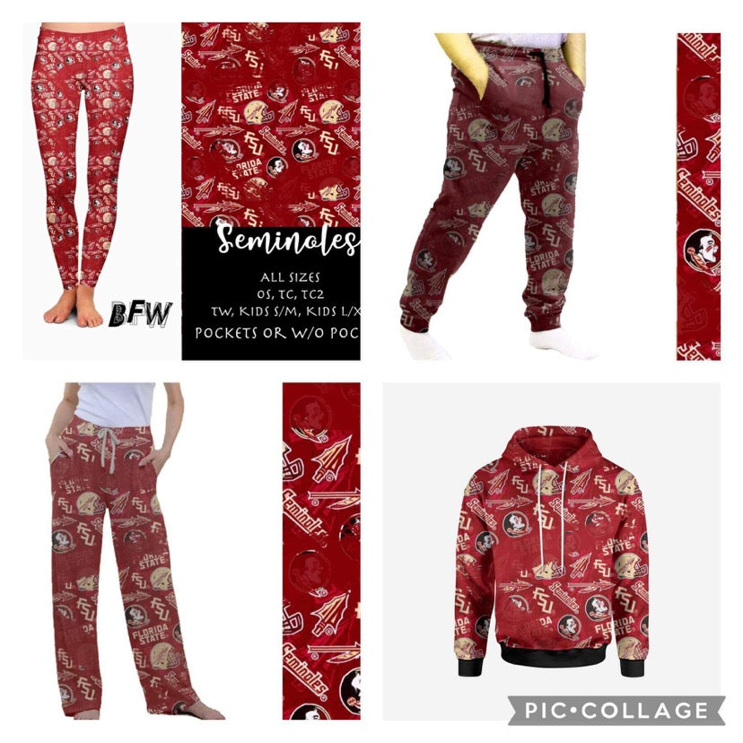 Seminoles Leggings, lounge pants, joggers and hoodies