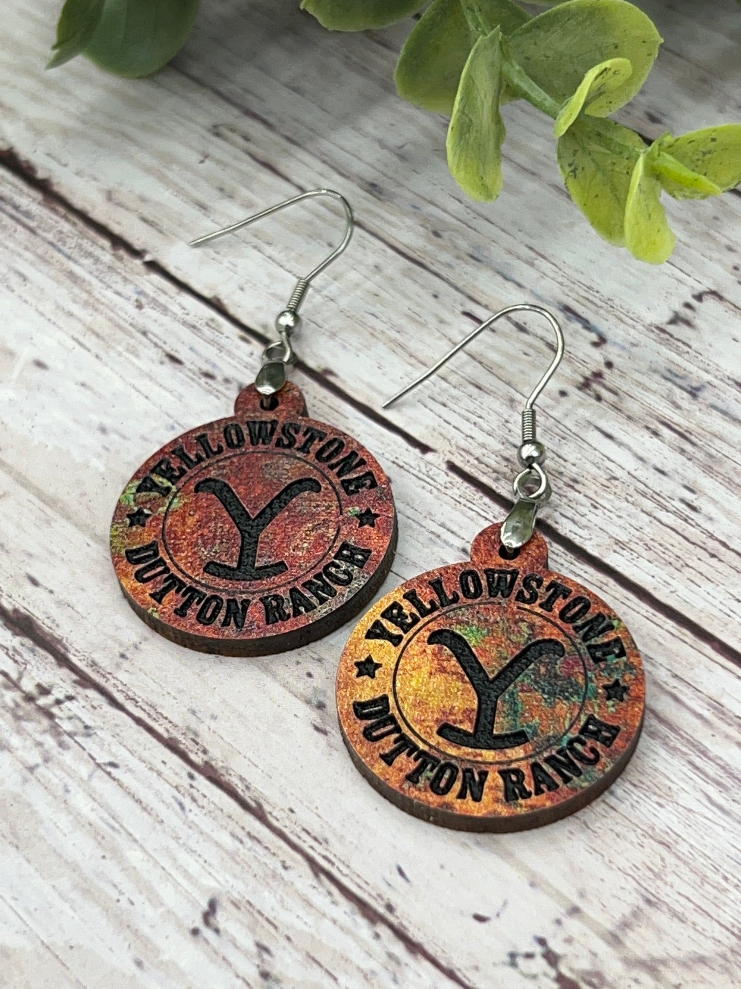 Ranch Circle - Rusted - Handcrafted Earrings