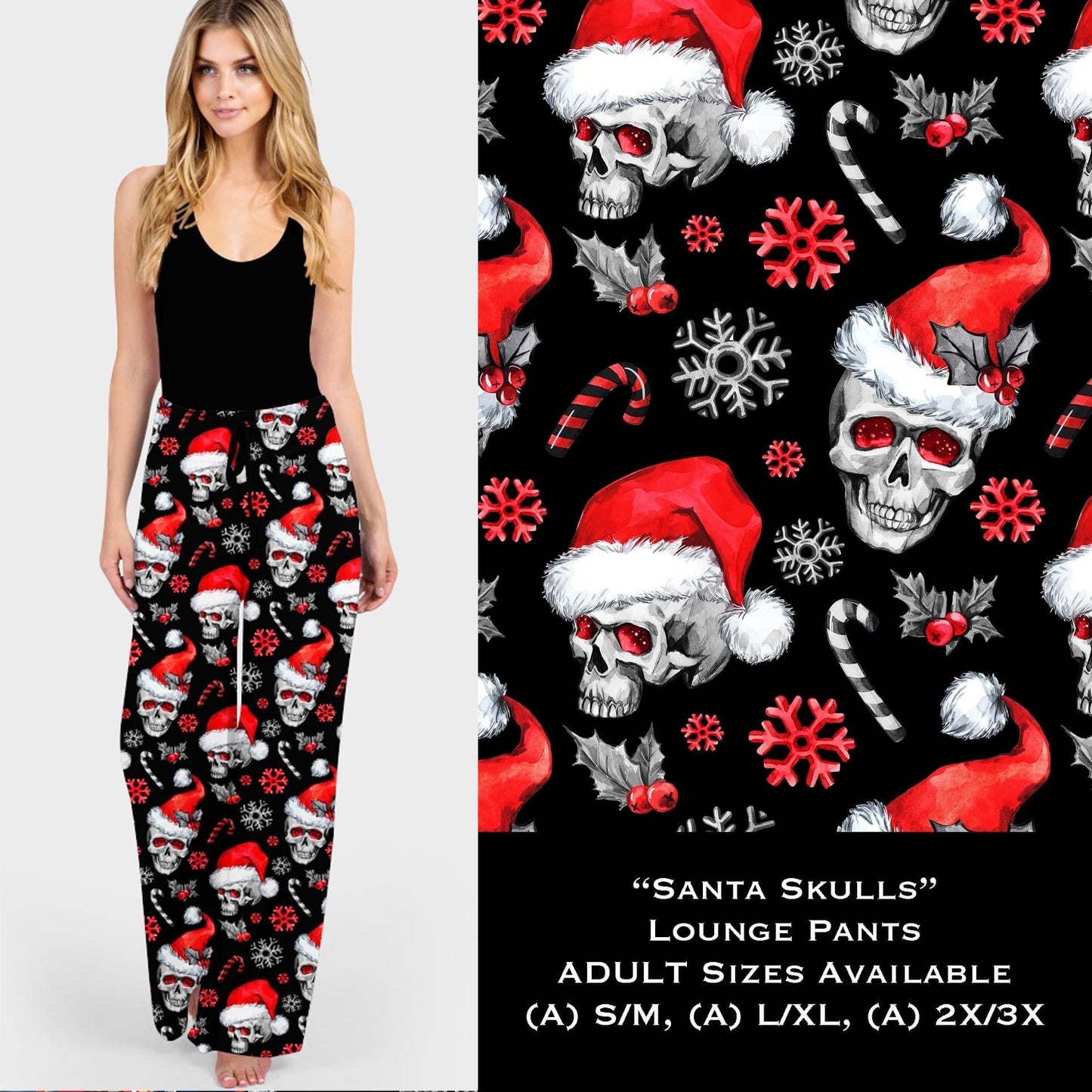 Santa Skulls - Lounge Pants