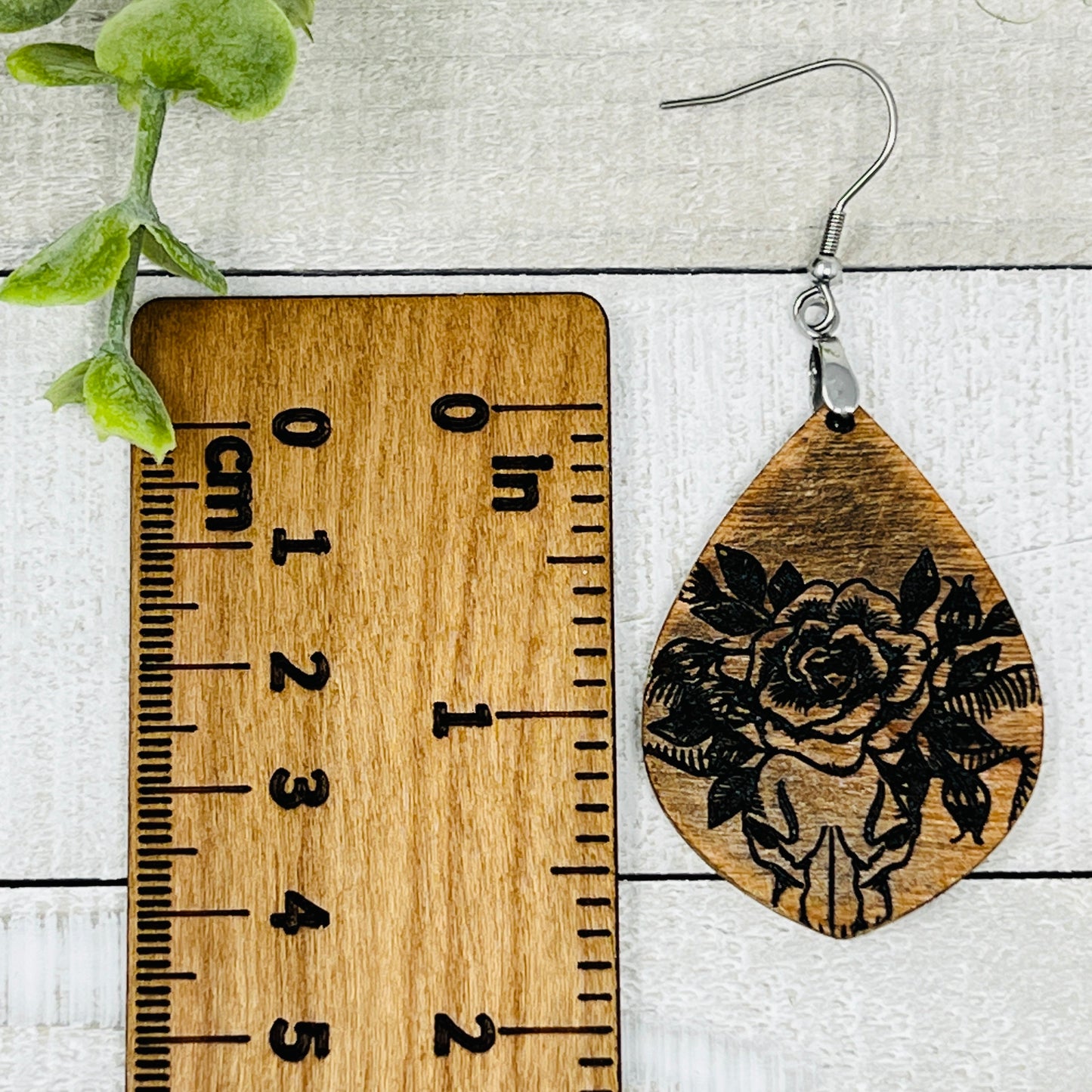 Bull Skull Rustic Drop - Handcrafted Earrings