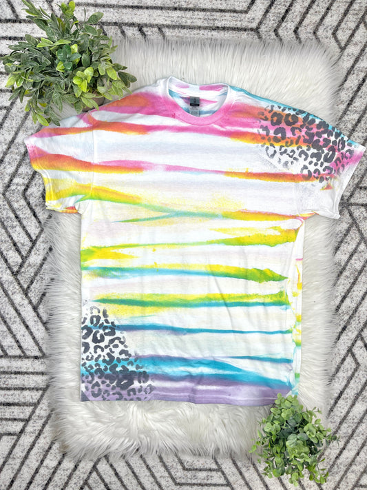 Rainbow stripe blank