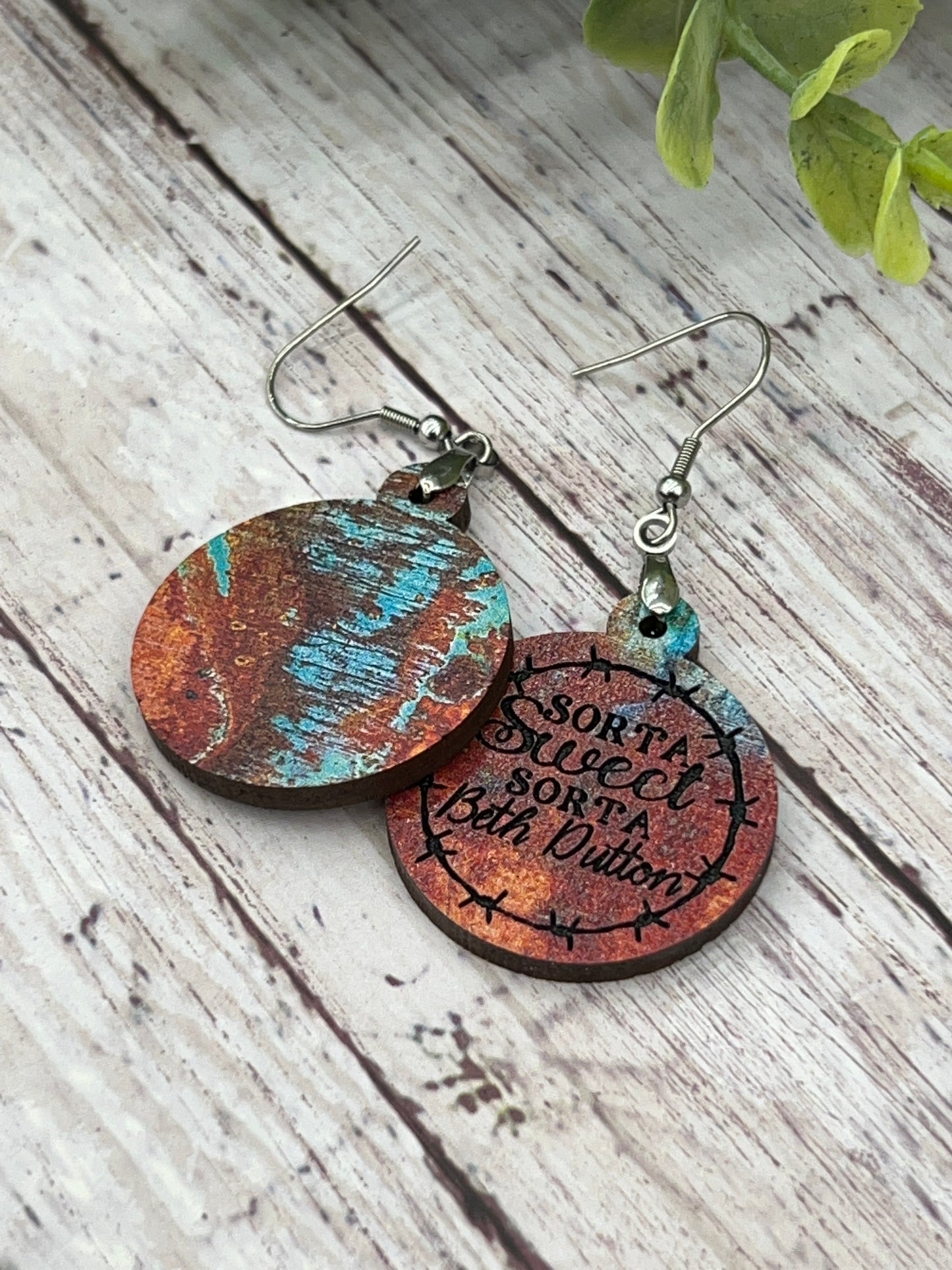 Sorta Sweet - Rusted - Handcrafted Earrings