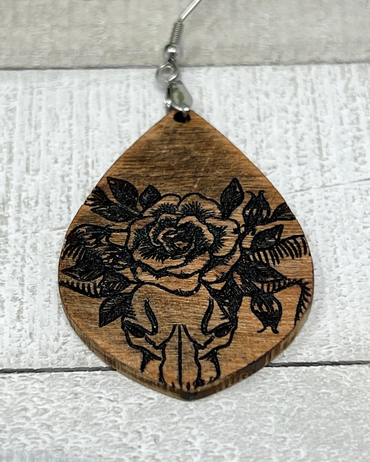 Bull Skull Rustic Drop - Handcrafted Earrings