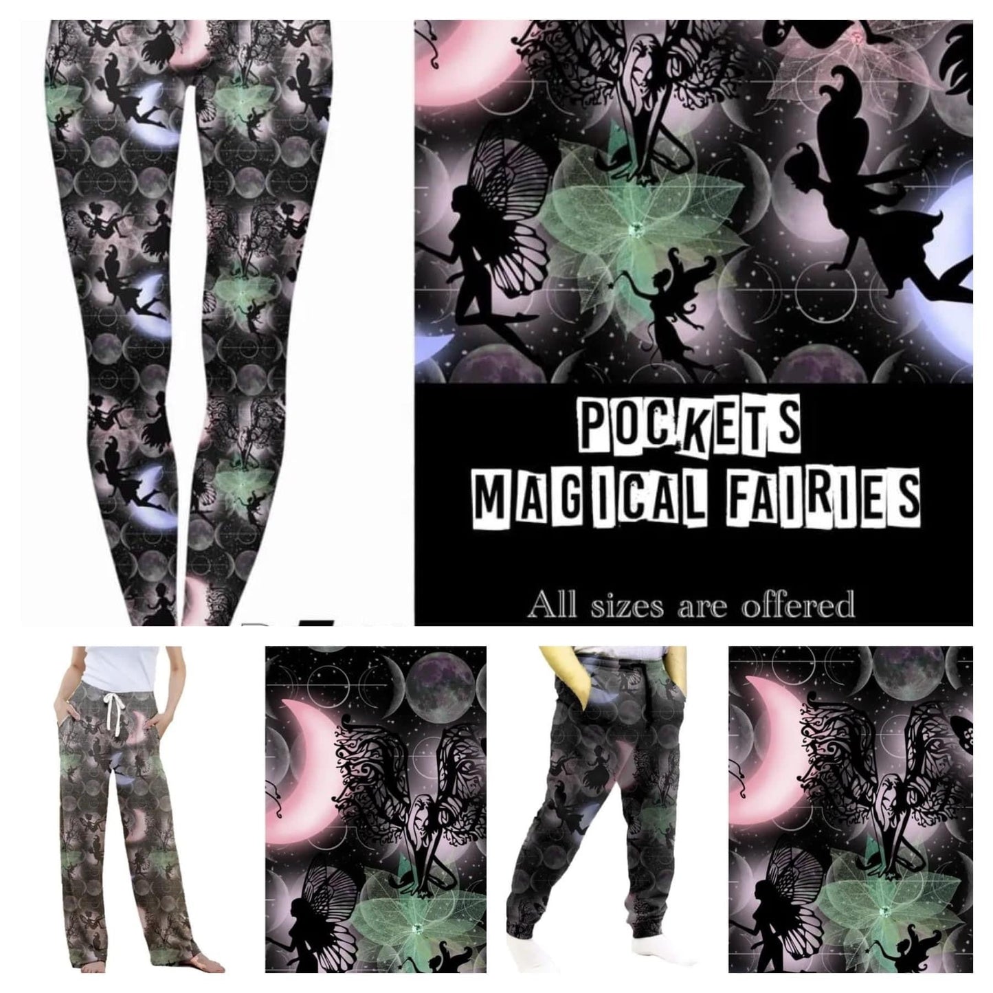 Magical Fairies Leggings, Capris, Lounge Pants and Joggers