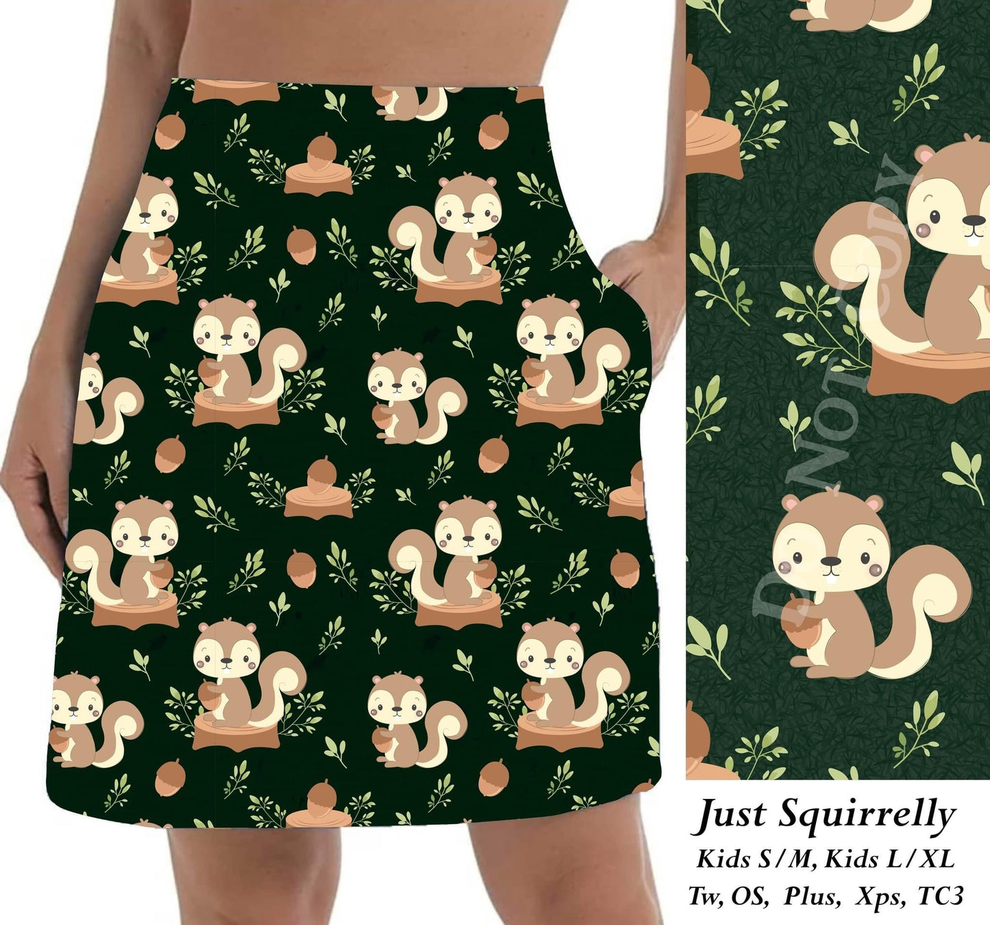 Just Squirrlley skort