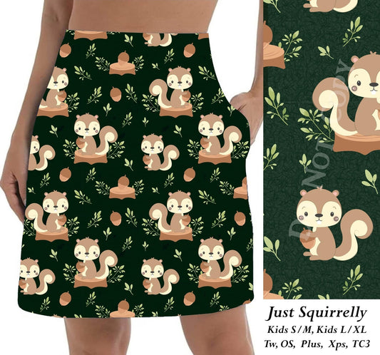 Just Squirrlley skort