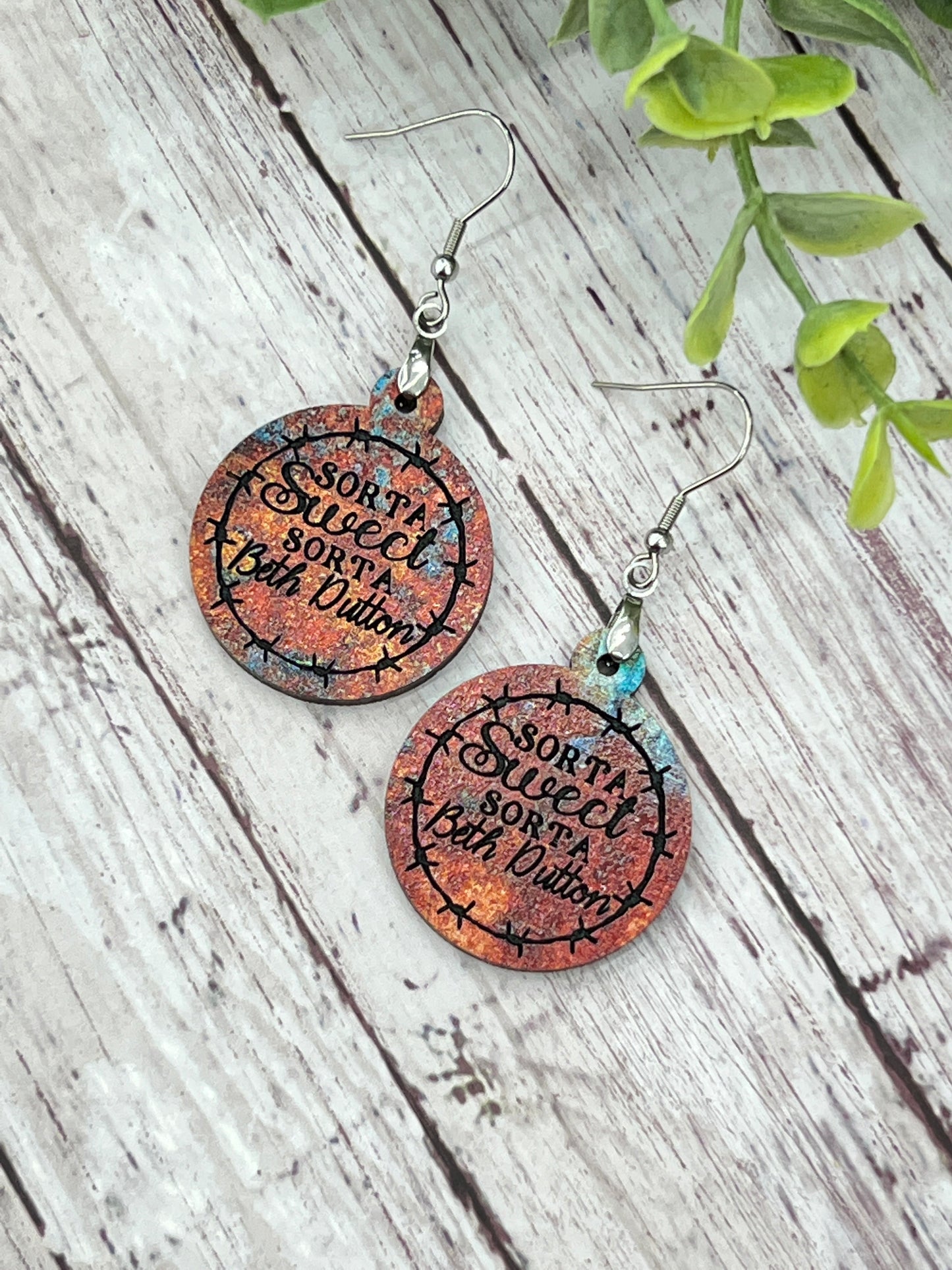 Sorta Sweet - Rusted - Handcrafted Earrings