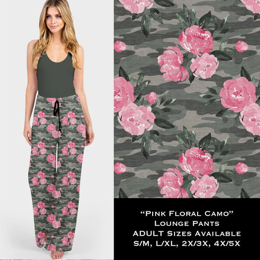 Pink Floral Camo - Lounge Pants