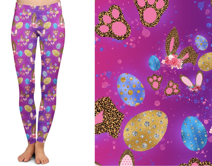 “Floral Ears” Easter Hoodies, Leggings, capris, Lounge Pants and Joggers