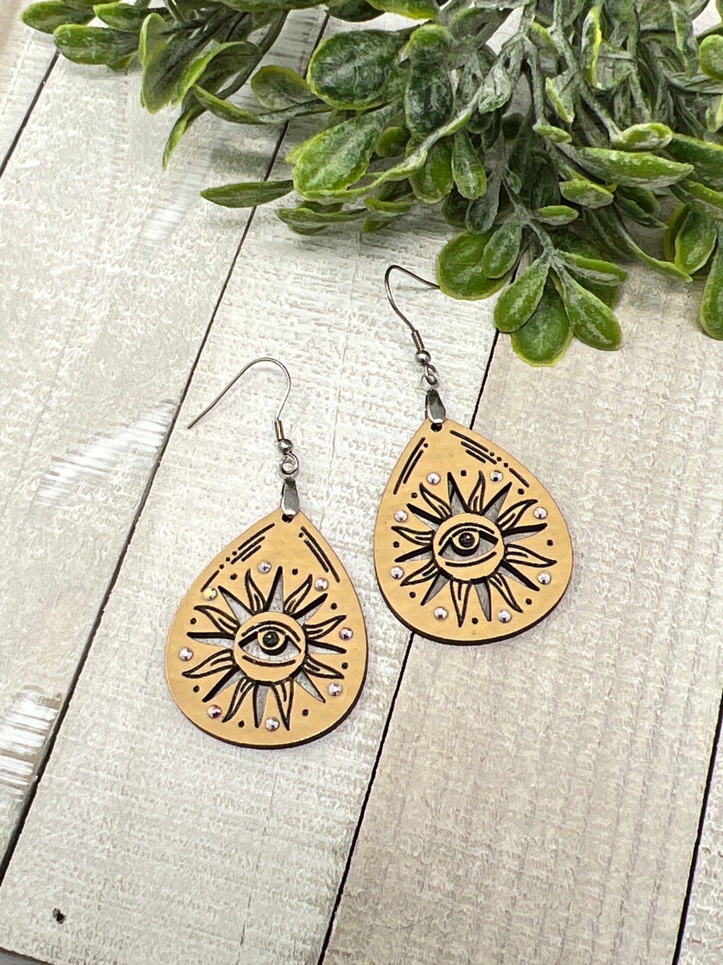 Sun Eye Drop - Handcrafted Earrings