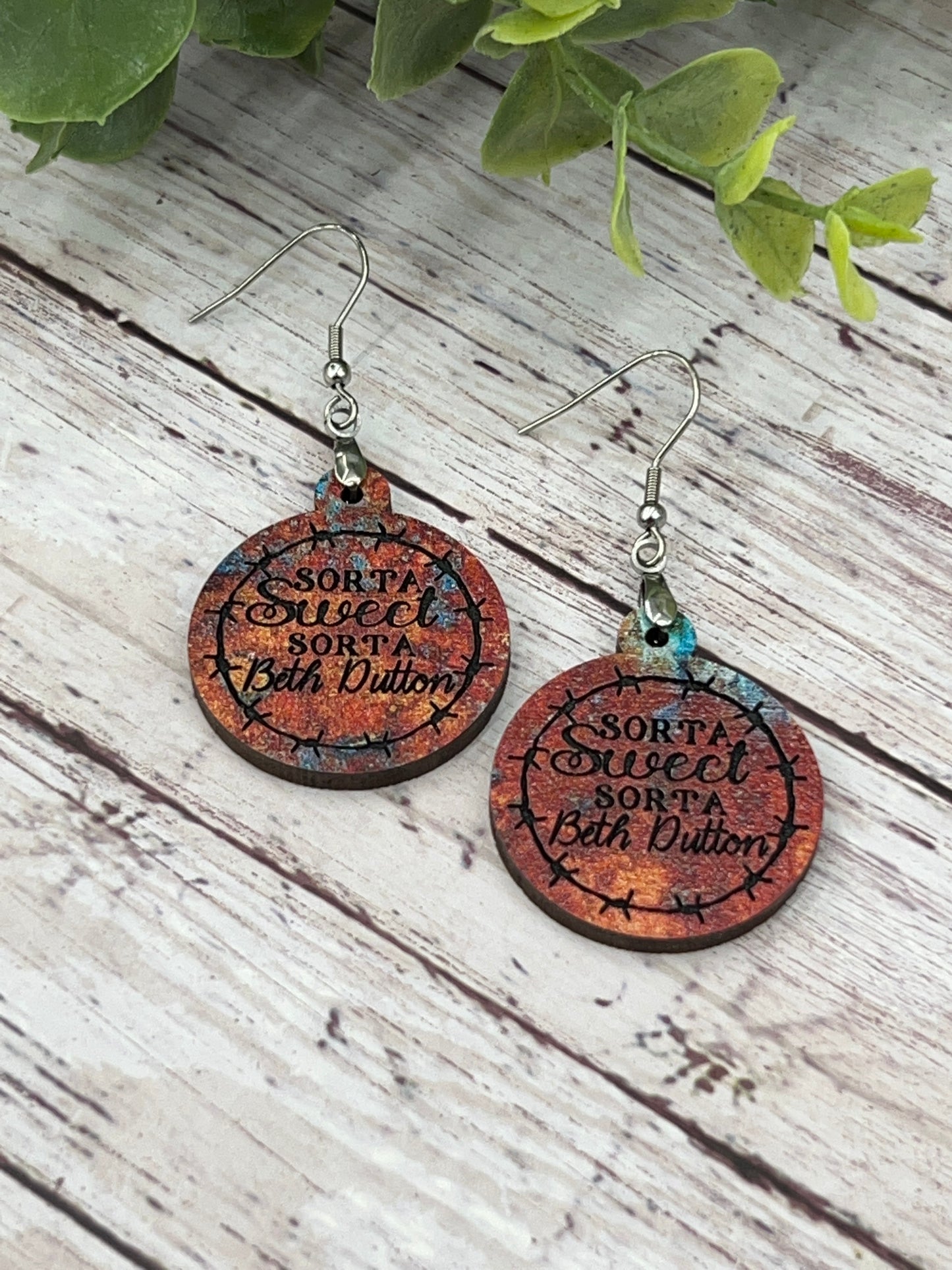 Sorta Sweet - Rusted - Handcrafted Earrings
