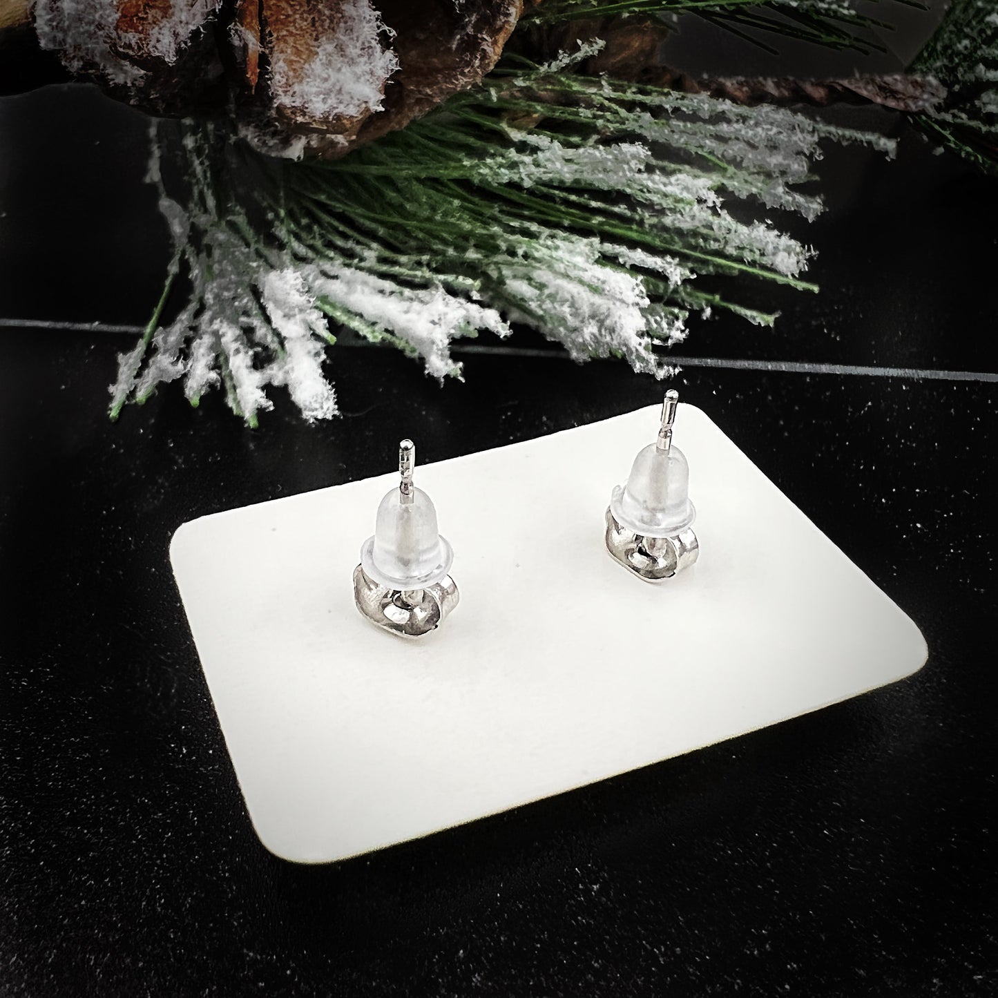 Holiday Tree Studs - Handcrafted Earrings