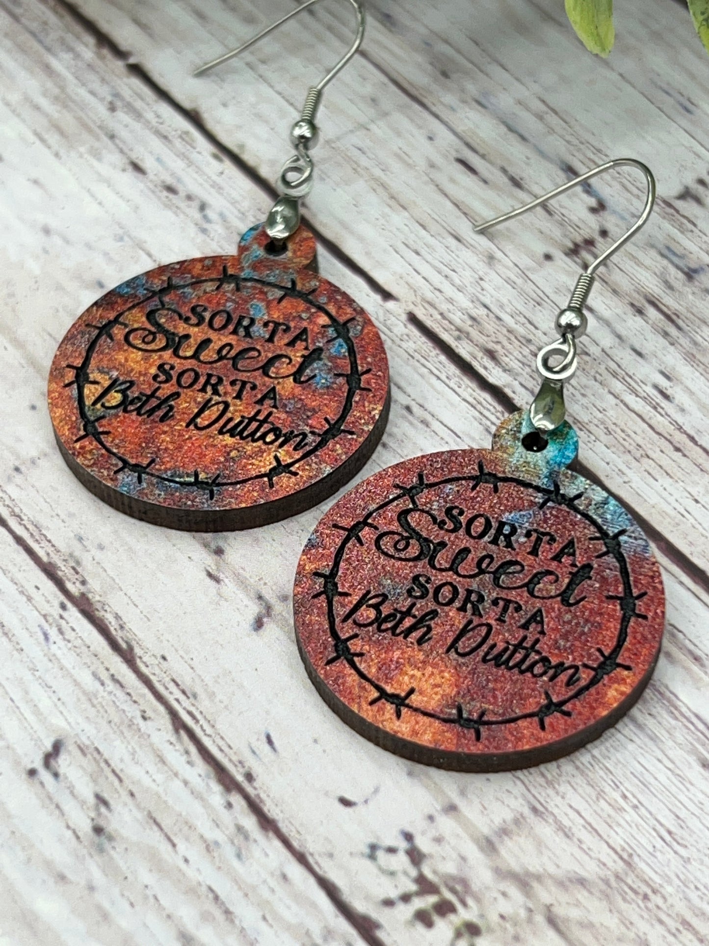 Sorta Sweet - Rusted - Handcrafted Earrings