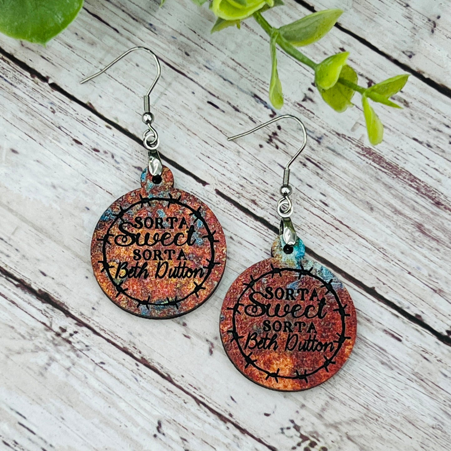 Sorta Sweet - Rusted - Handcrafted Earrings