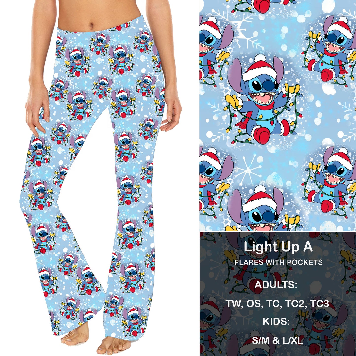 Light Up A- Yoga Flares with Pockets