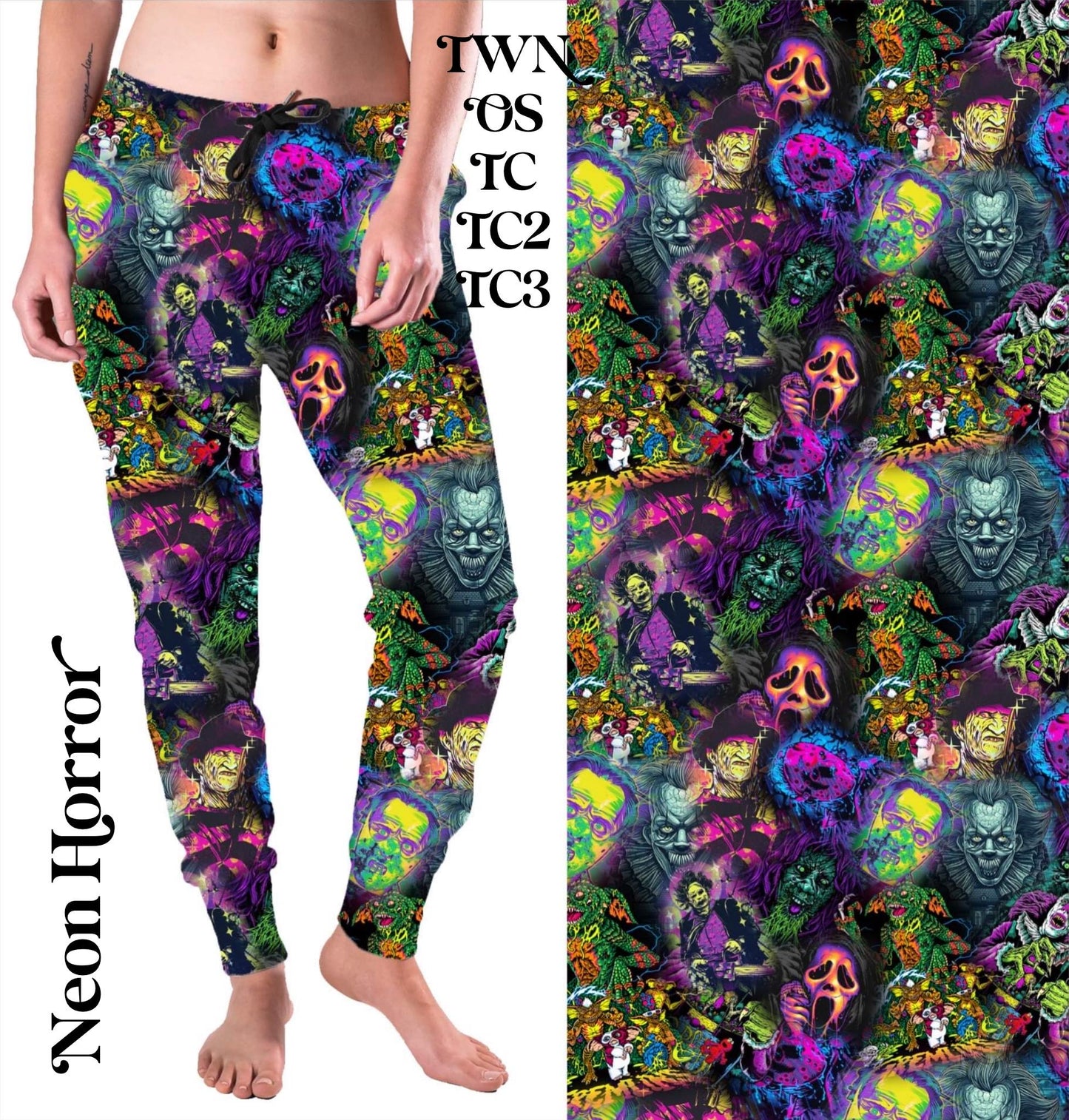 Neon Horror - Full Joggers