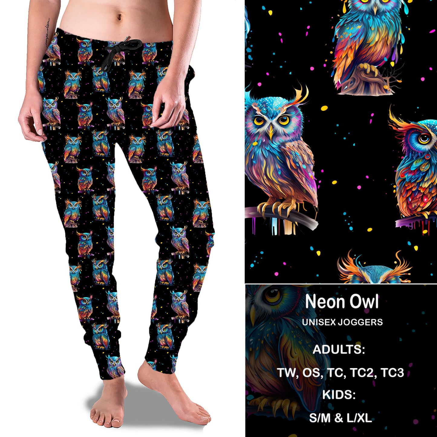 NEON OWL - Full & Capri Joggers Preorder Closes 7/31