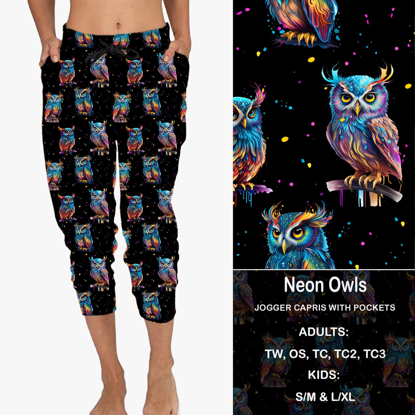 NEON OWL - Full & Capri Joggers Preorder Closes 7/31