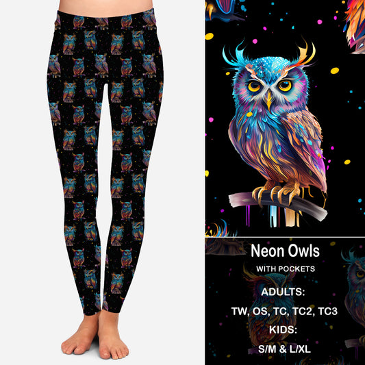 NEON OWL - Leggings & Capris with Pockets Preorder Closes 7/31