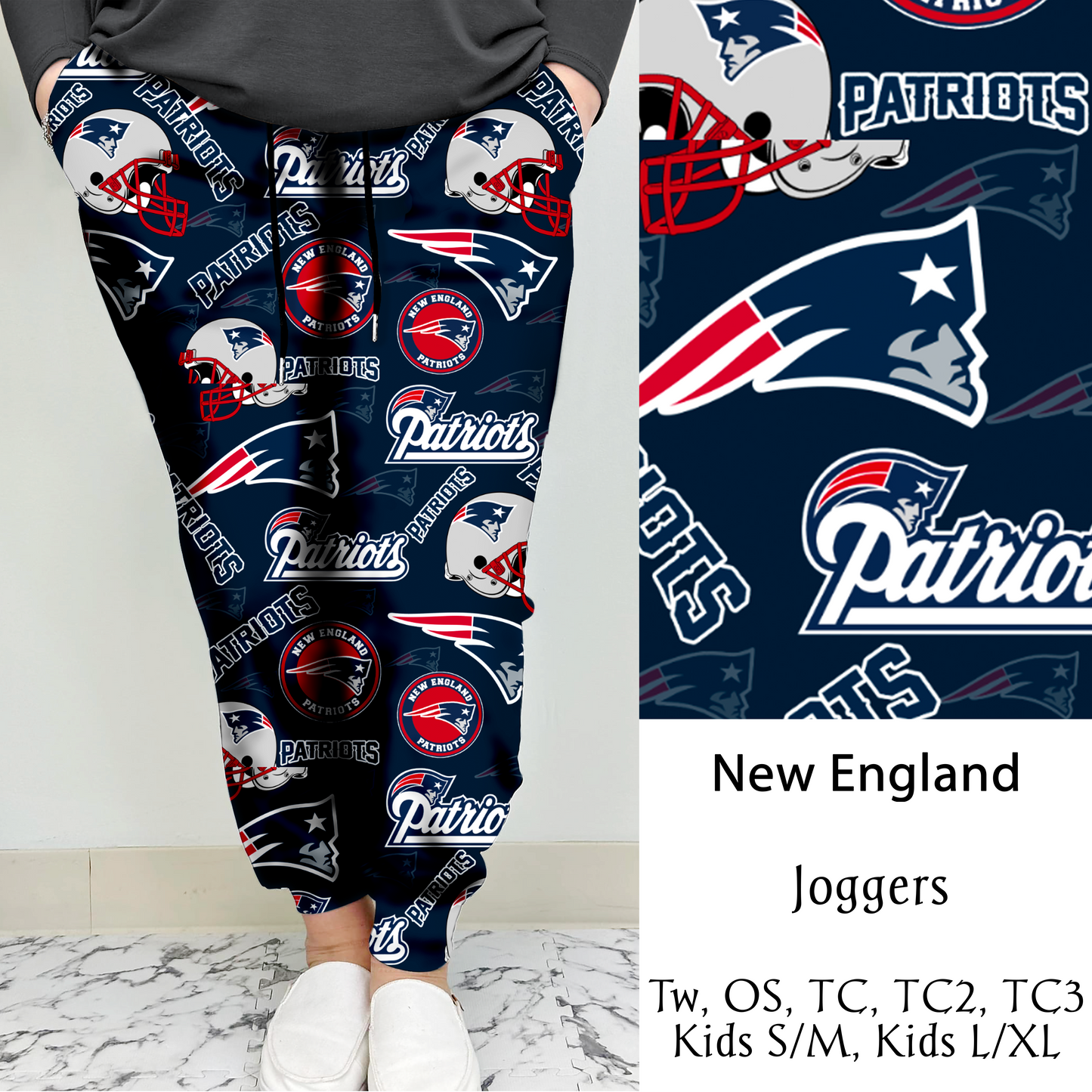 New England Football Leggings/Capri/Joggers | Run ends 8/16 | ETA Late September