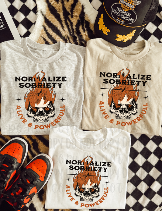 Normalize Sobriety Tees