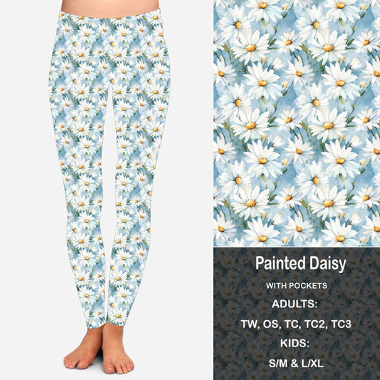 Painted Daisy Leggings & Capris with Pockets Preorder Closes 2/23