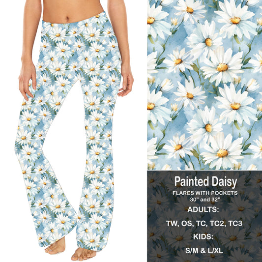 Painted Daisy - Yoga Flares with Pockets Preorder Closes 2/23