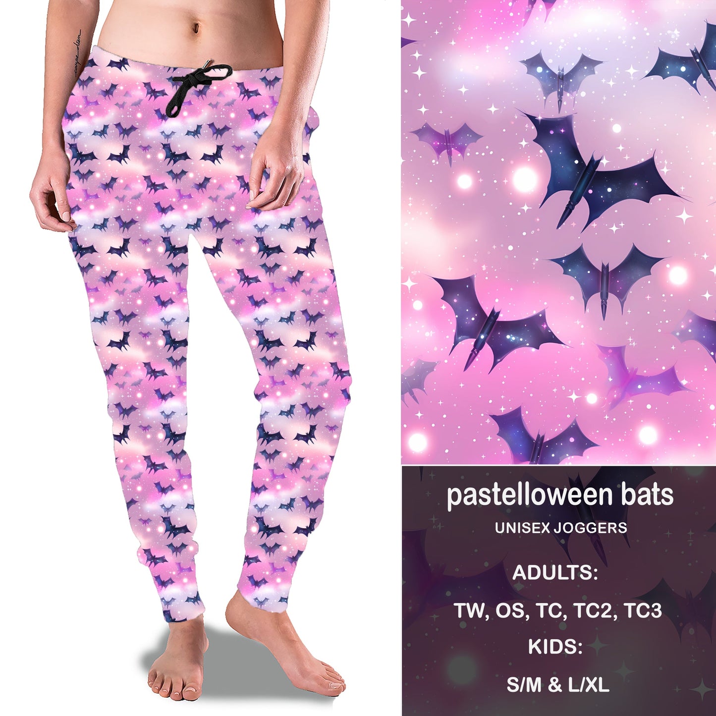 PASTELLOWEEN BATS - Full & Capri Joggers Preorder Closes 7/31