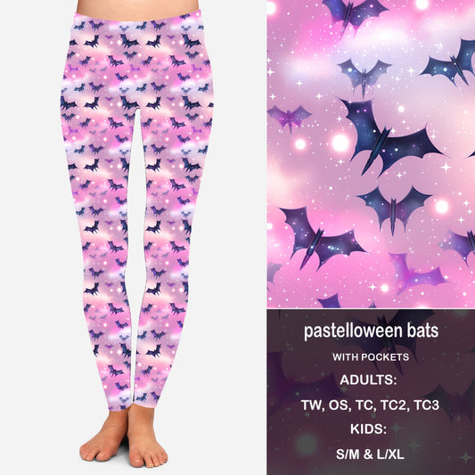 PASTELLOWEEN BATS - Leggings & Capris with Pockets Preorder Closes 7/31