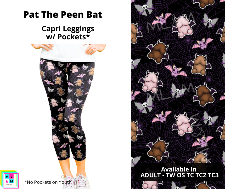 Pat the Peen Bat Capri Length w/ Pockets