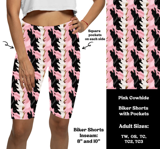 PINK COWHIDE  -  Bike Shorts with Pockets Preorder Closes  7/29