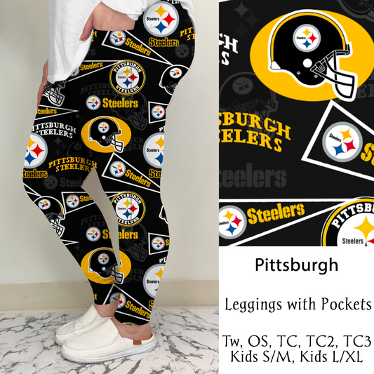 Pittsburgh Football Leggings/Capri/Joggers | Run ends 8/16 | ETA Late September