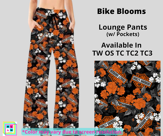 Bike Blooms Full Length Lounge Pants