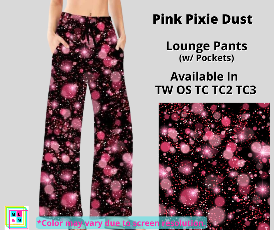 Pink Pixie Dust Full Length Lounge Pants