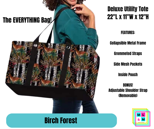Birch Forest Collapsible Tote