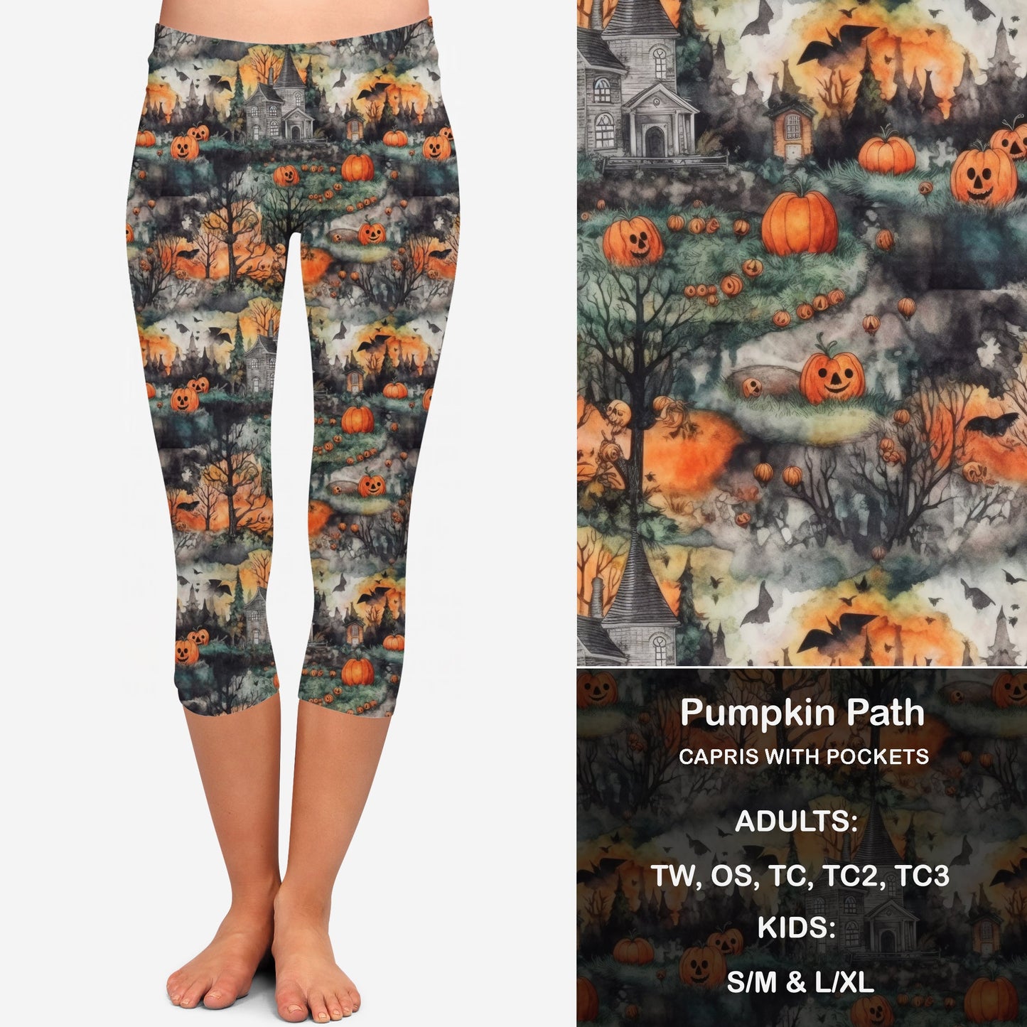 Pumpkin Path Leggings & Capris with Pockets Preorder Closes 7/31 eta September