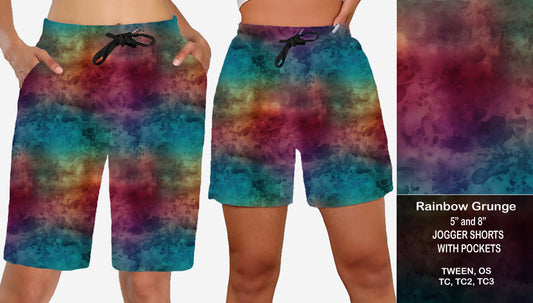 RAINBOW GRUNGE - Jogger Shorts Preorder Closes  7/28