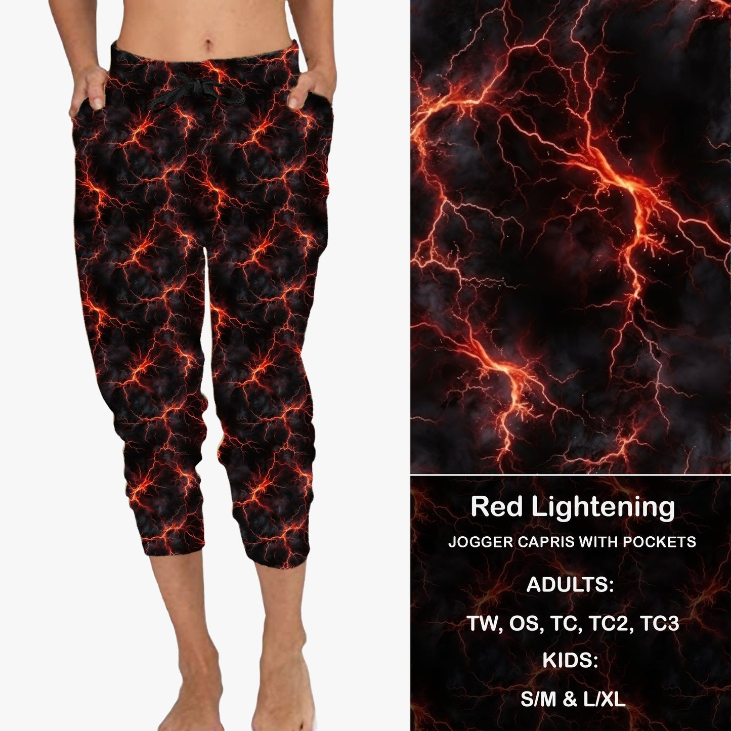 RED LIGHTENING - Full & Capri Joggers Preorder Closes 7/31