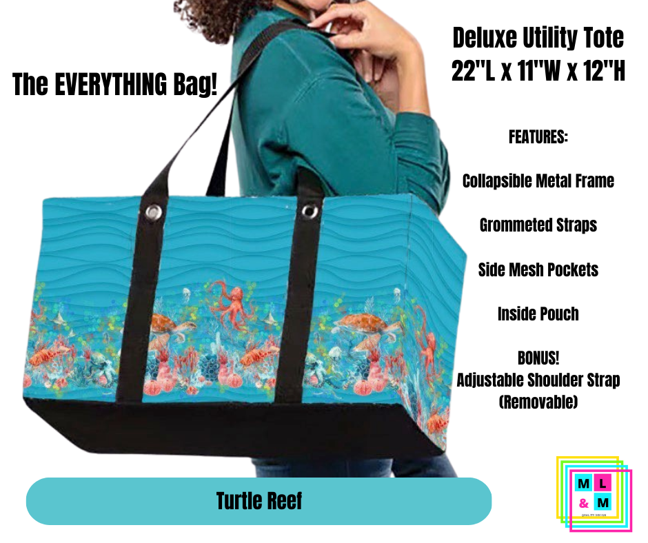 Turtle Reef Collapsible Tote