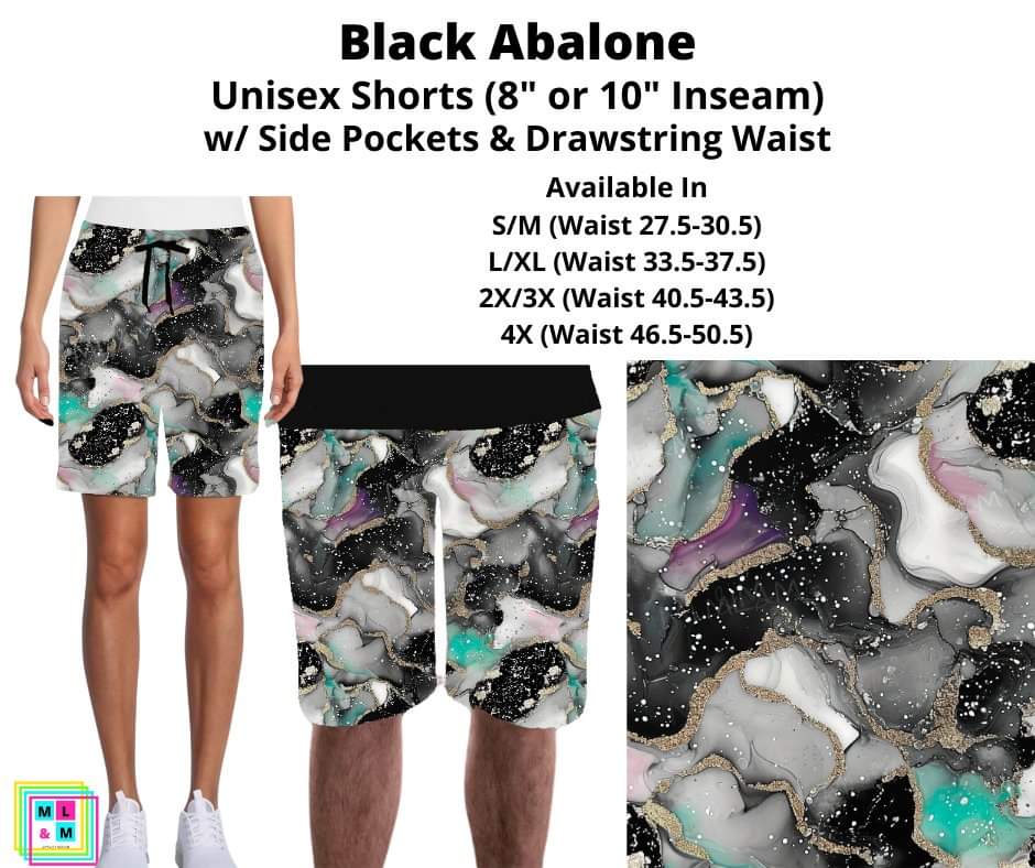 Black Abalone Unisex Shorts