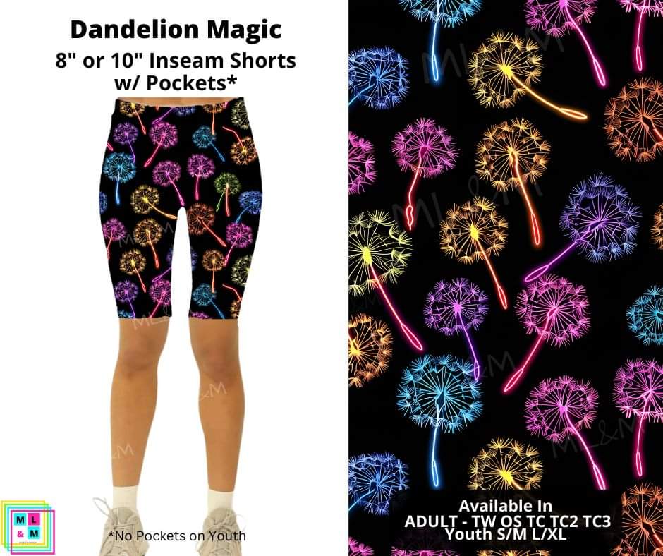 Dandelion Magic Shorts w/ Pockets
