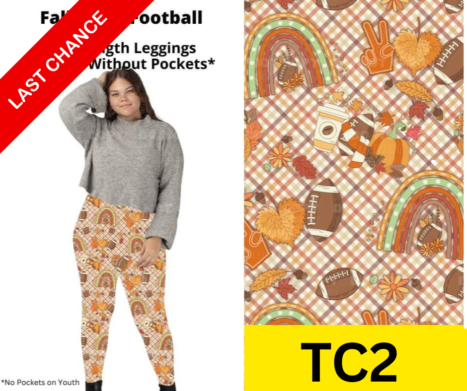 Fall Is For Football Full Length Leggings w/ Pockets