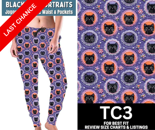 Black Cat Portraits Joggers